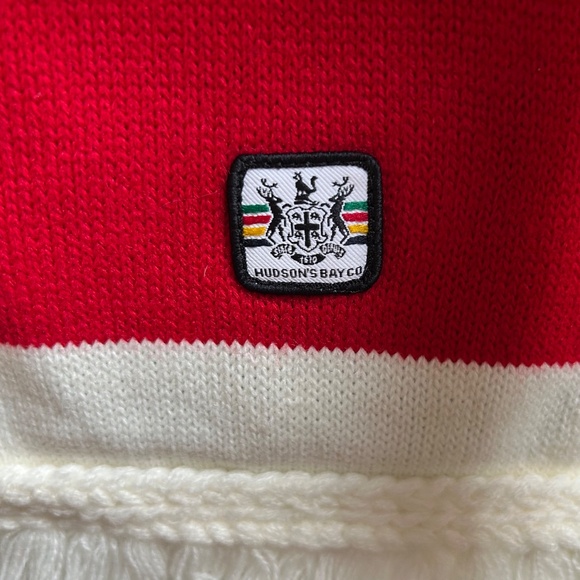 HBC CANADA 2014 Sochi Olympic Scarf Red White Black Adult Hudsons Bay Company - Picture 6 of 8